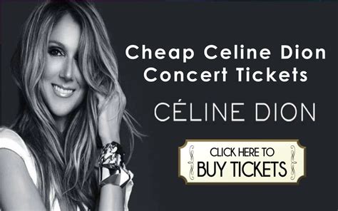 cheap celine dion tickets